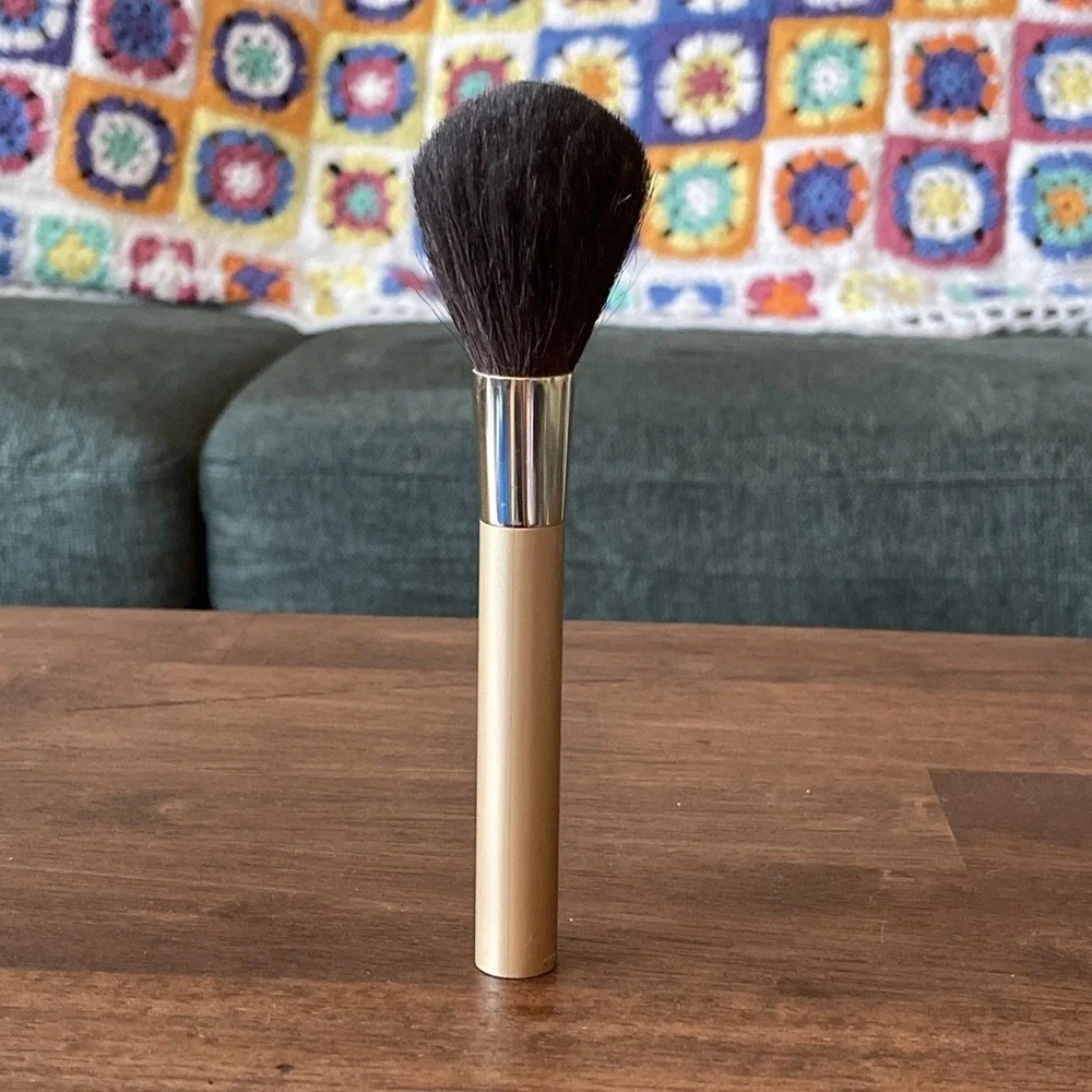 Estee Lauder Discontinued Powder Blush Brush 90s Gold‎ Discontinued